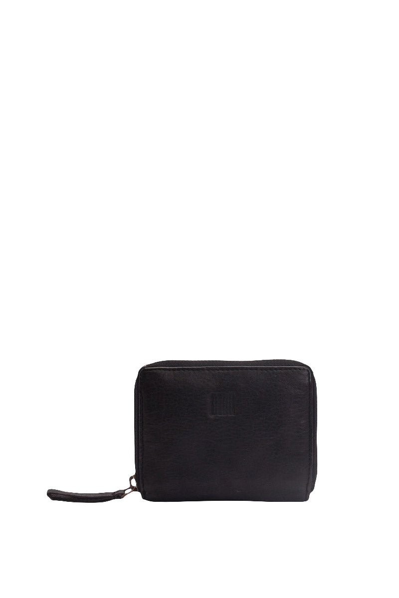 BIBA Boston Leather Purse - Black BT11_BLACK_OS