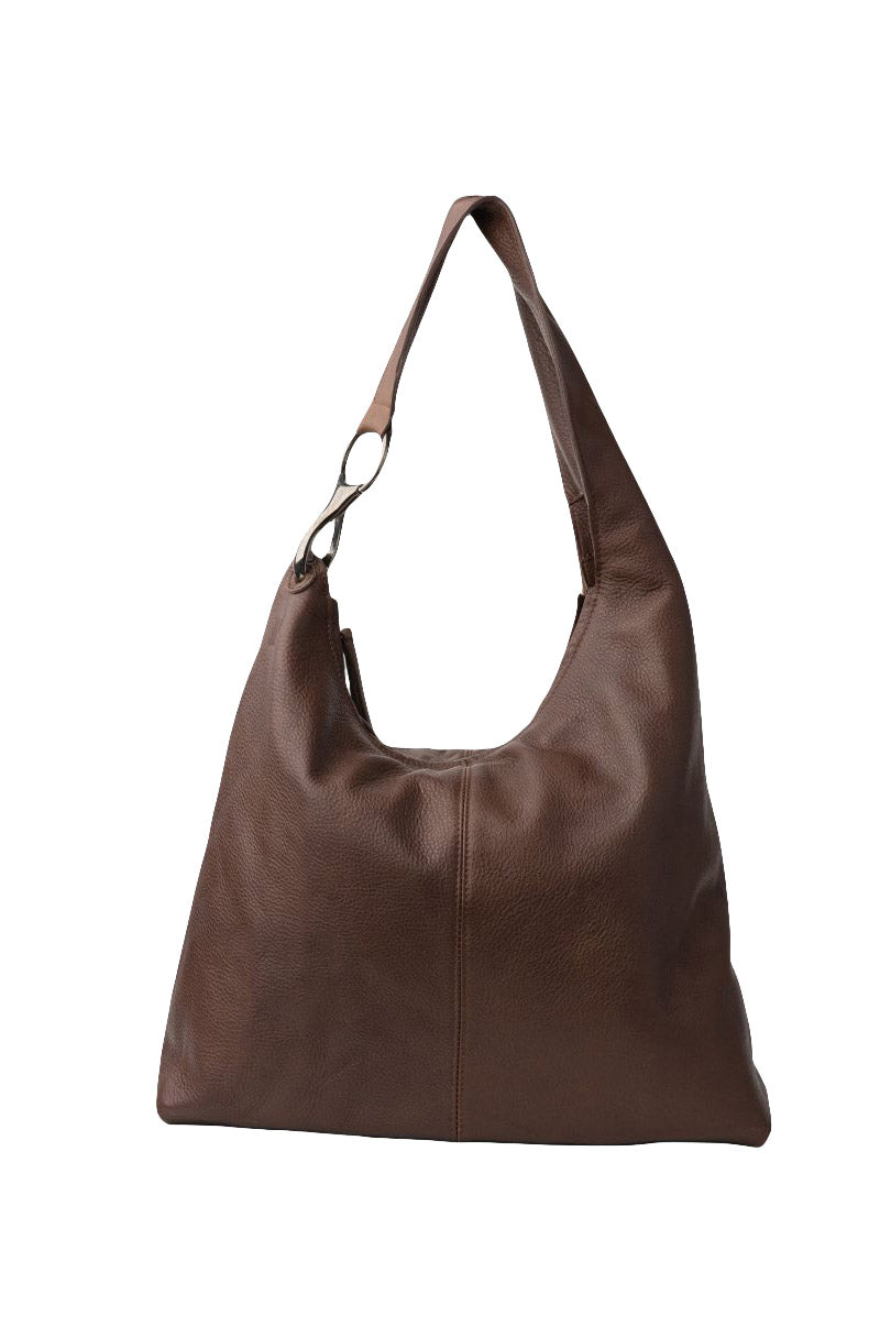 BIBA Jackpot Leather Shoulder Bag - Dark Brown JAP1L_DBROWN_OS