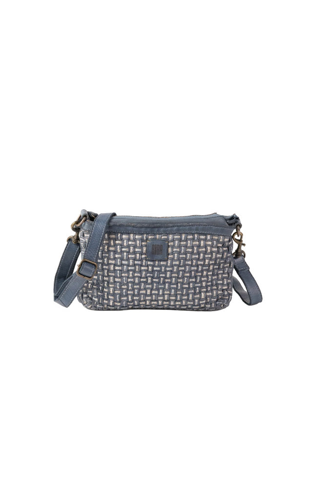 BIBA Kansas Blink Woven Leather Crossbody Bag - Blue KAB9L_BLUE_OS