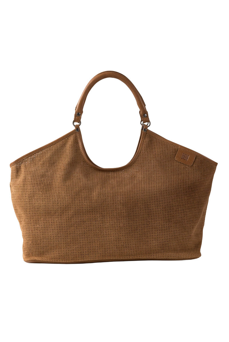 BIBA Latah Suede Shoulder Bag - Taupe LAH1L_TAUPE_OS