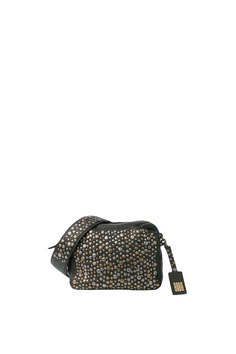 BIBA Lovington Studded Leather Cross Body Bag - Black LOS1L_BLACK_OS