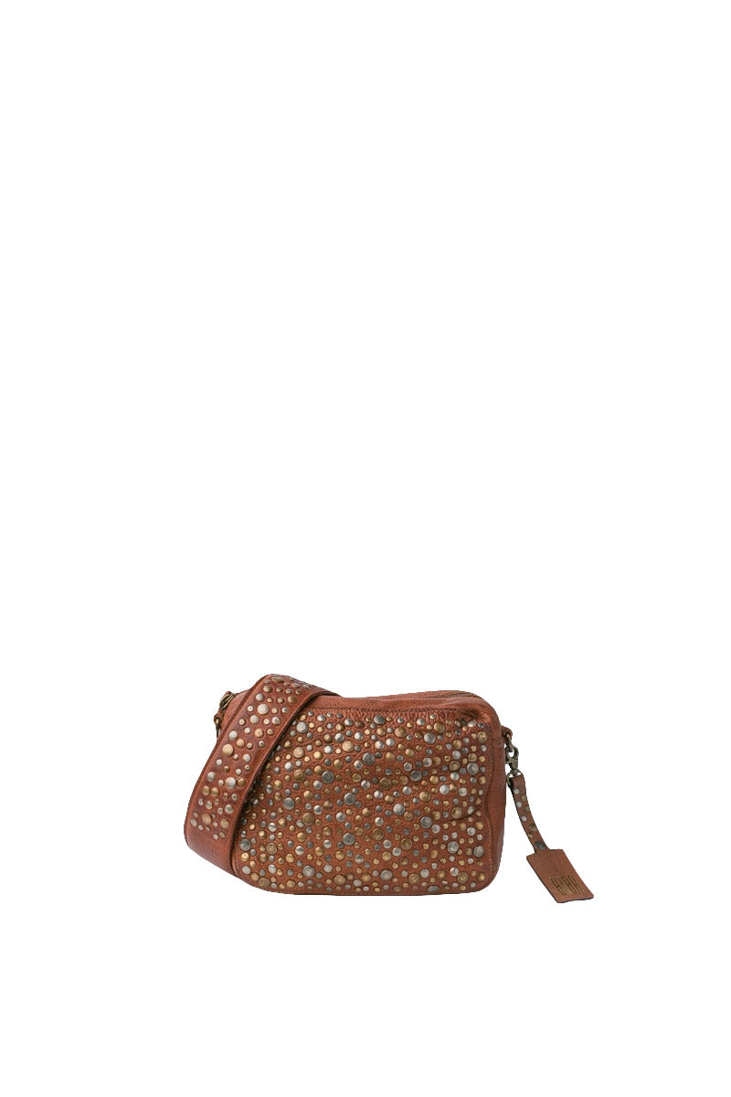 BIBA Lovington Studded Leather Cross Body Bag - Tan LOS1L_TAN_OS