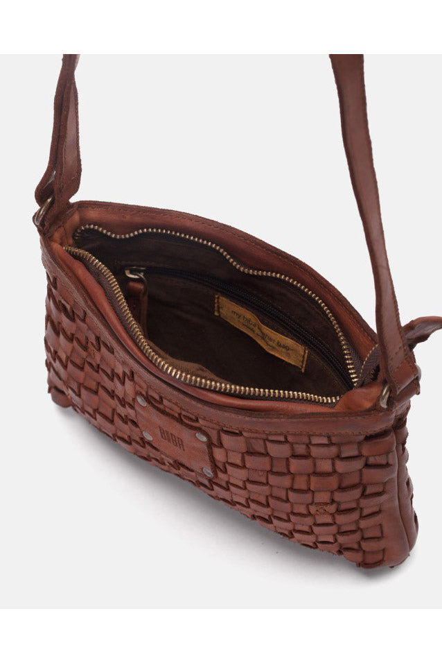 BIBA Mini Kansas Woven Leather Crossbody Bag - Tan KA9_TAN_OS
