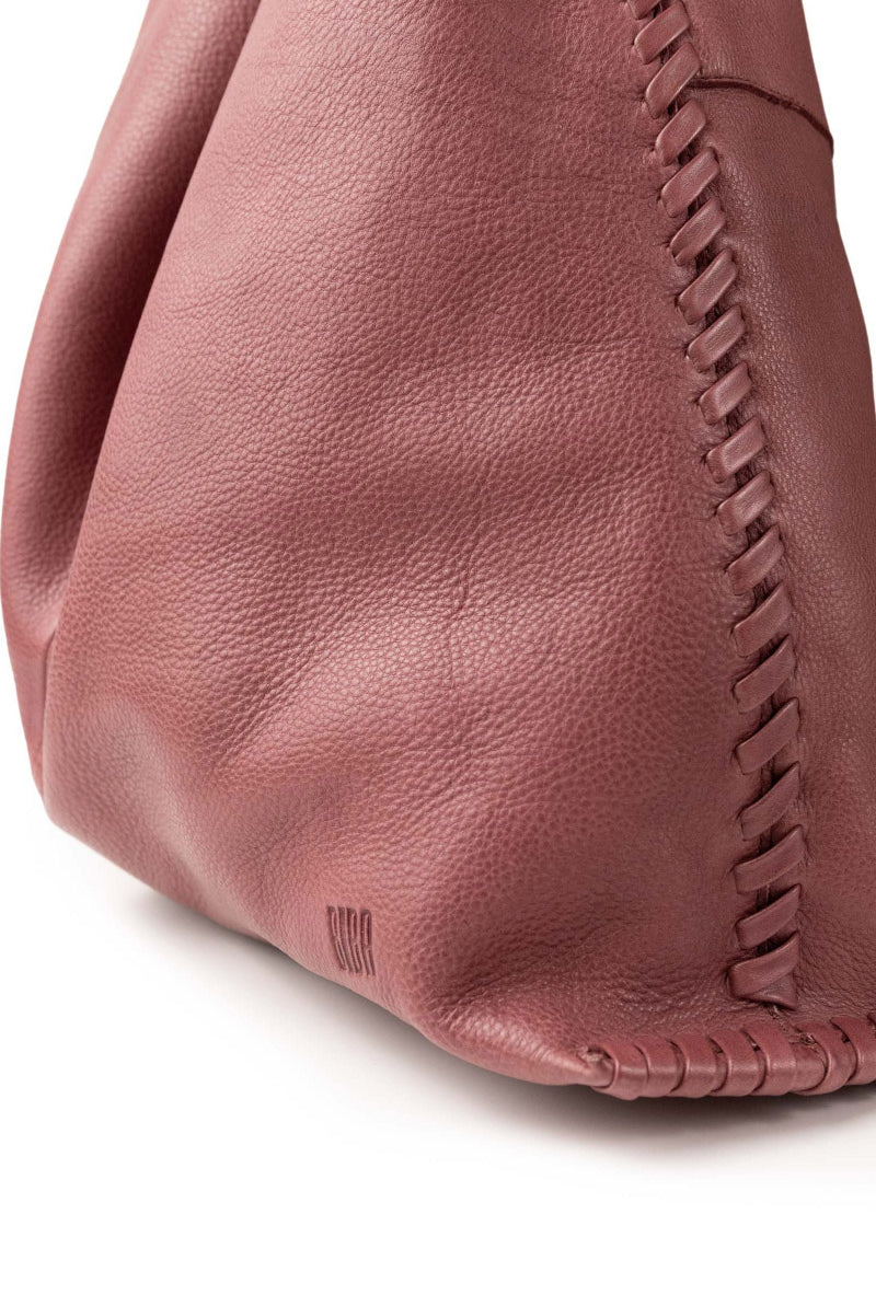 BIBA Stockton Leather Braided Detail Shoulder Bag - Mauve STT1L_MAUVE_OS
