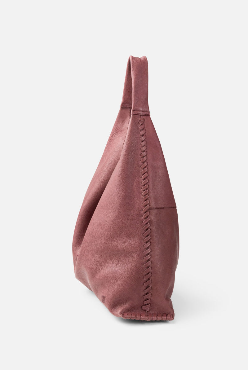 BIBA Stockton Leather Braided Detail Shoulder Bag - Mauve STT1L_MAUVE_OS