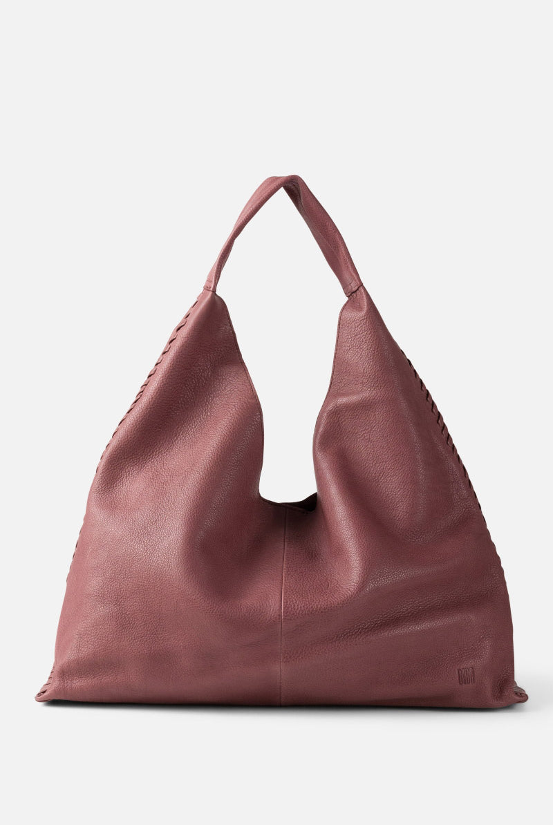 BIBA Stockton Leather Braided Detail Shoulder Bag - Mauve STT1L_MAUVE_OS