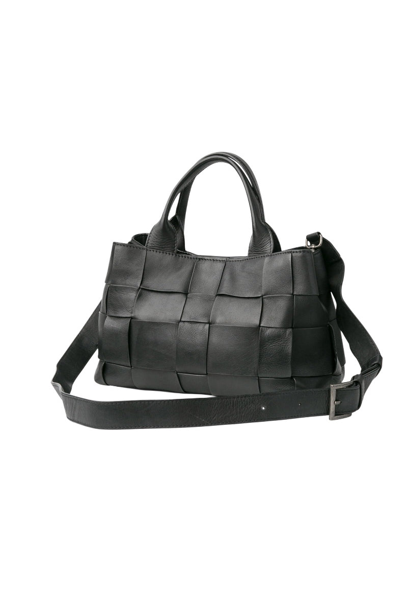 BIBA Wann Leather Removable Strap Crossbody Bag - Black WAN1L_BLACK_OS