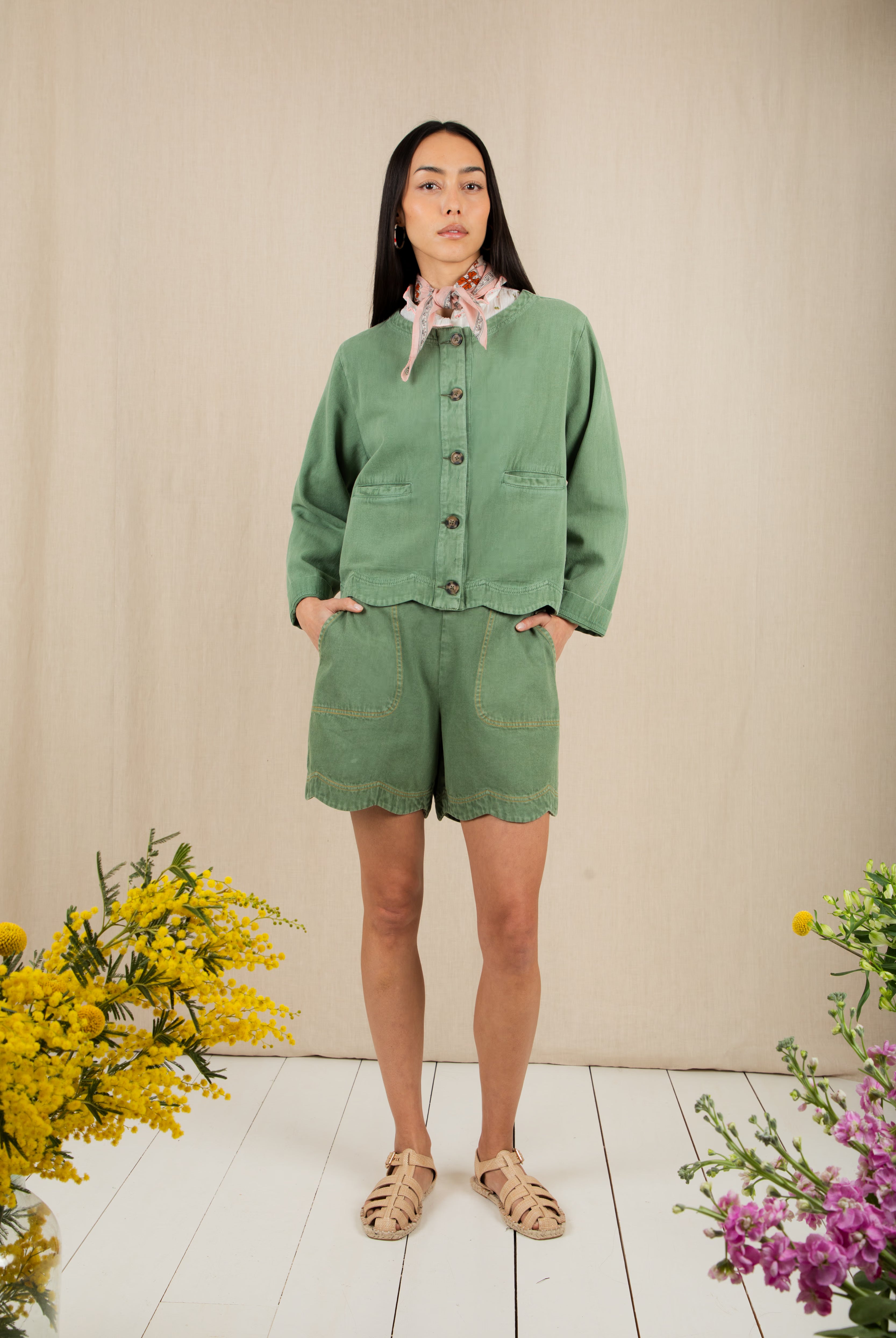 Bonte Marie Jacket - Fern
