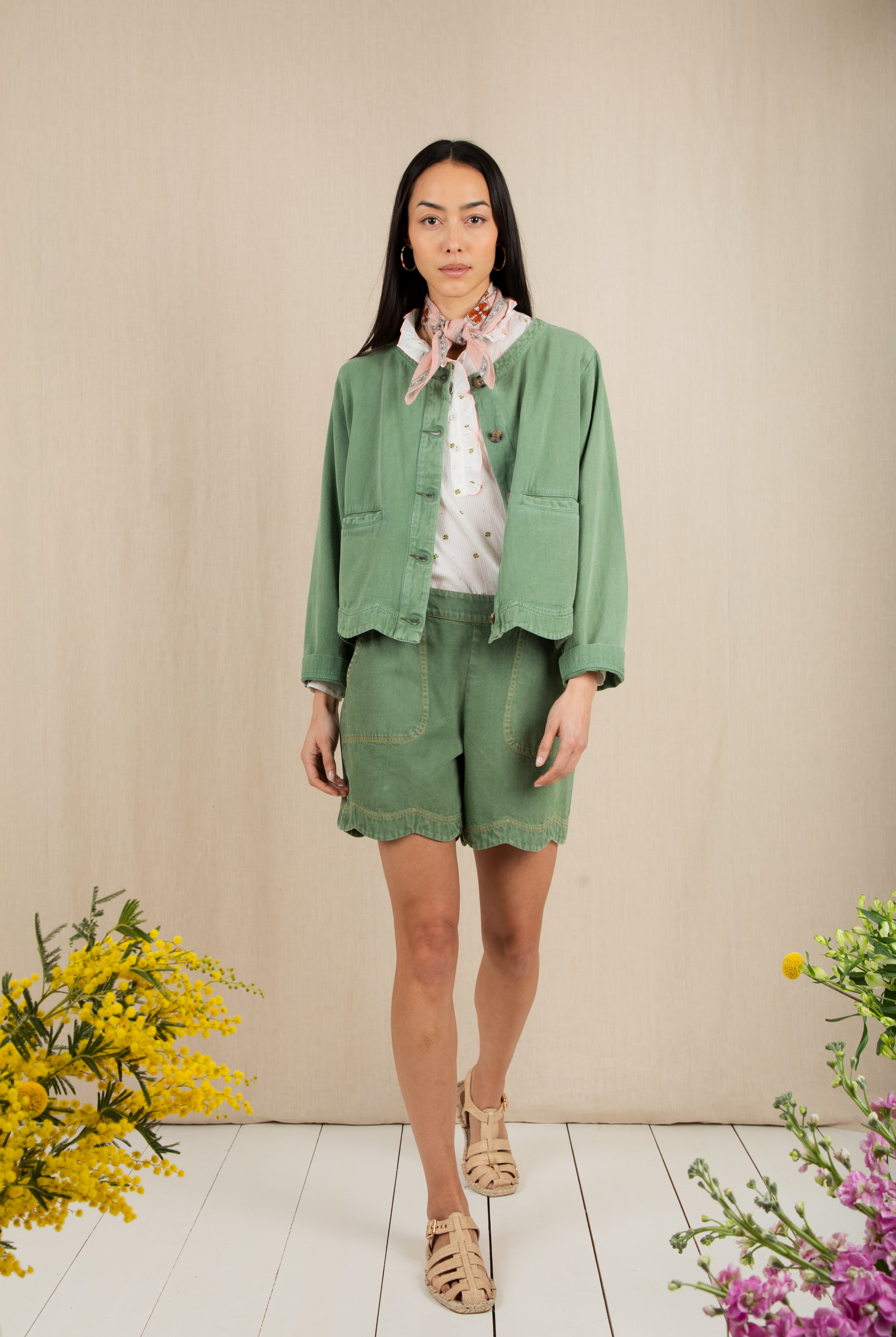 Bonte Marie Jacket - Fern