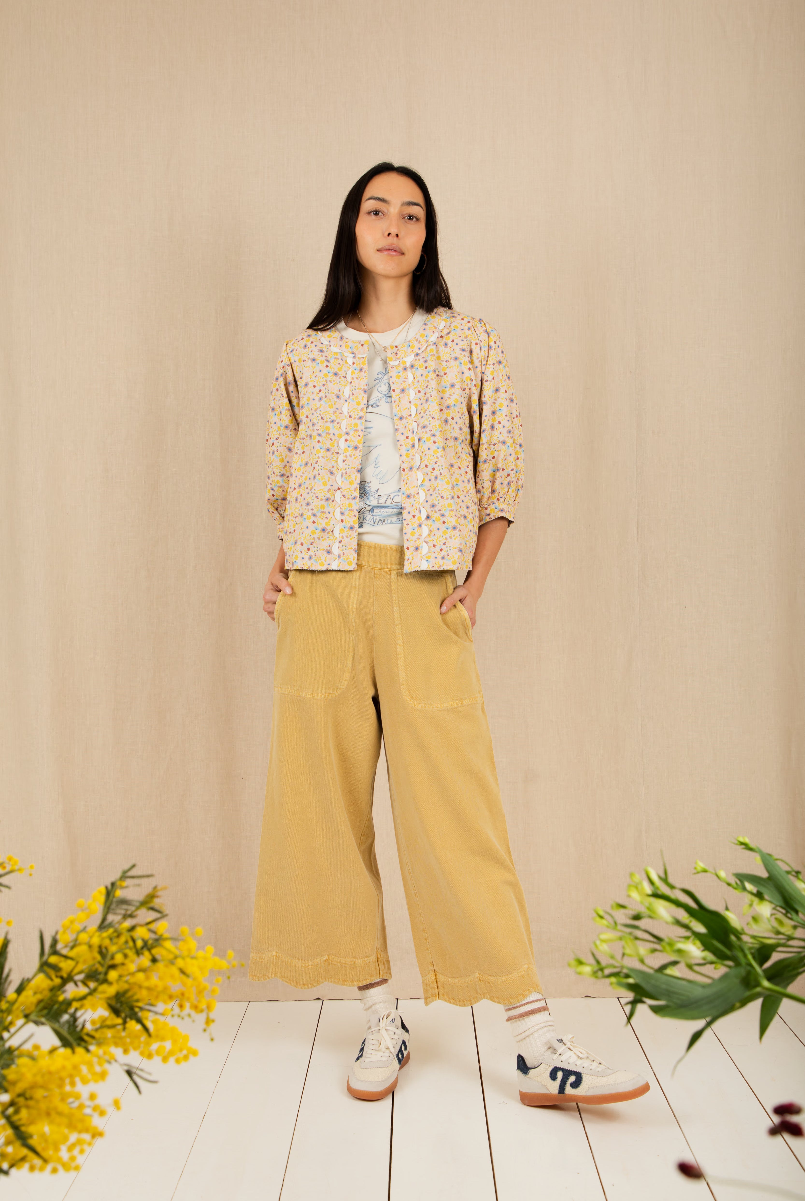 Bonte Vida Reversible Jacket - Navy/Lemon Zest