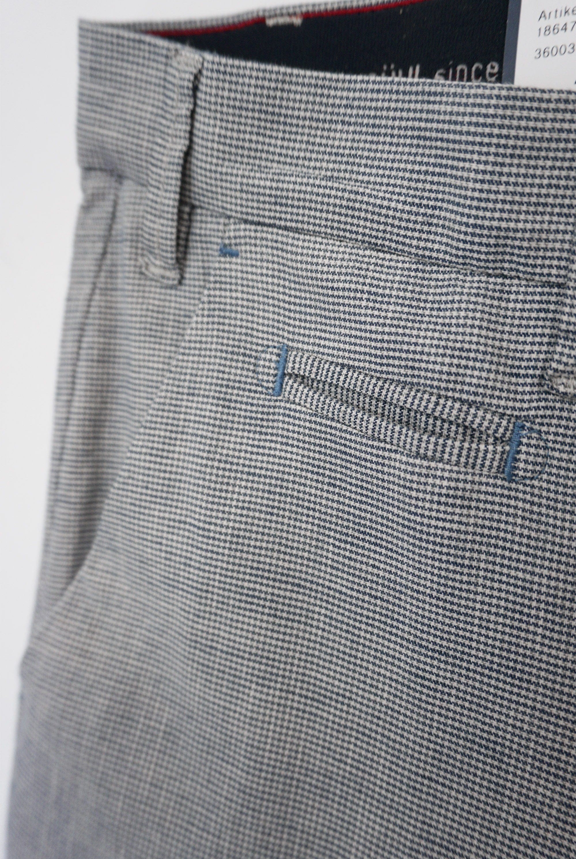 Bruhl Norwich Cotton Linen Stretch Trousers - Blue