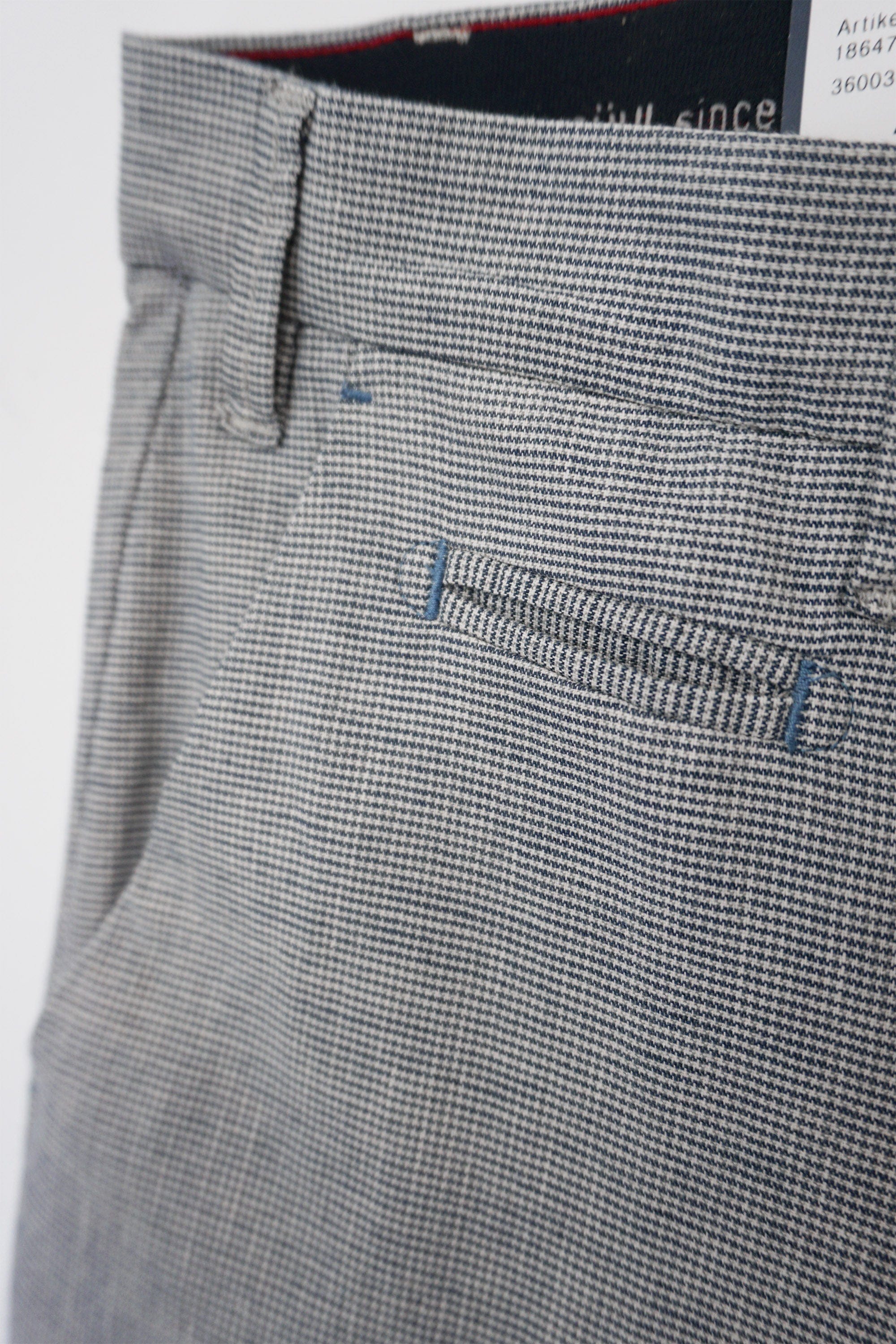 Bruhl Norwich Cotton Linen Stretch Trousers - Blue