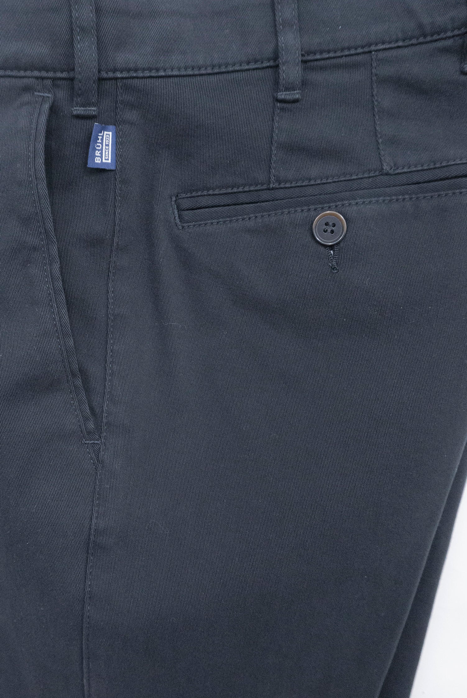 Bruhl Palma B Cotton Stretch Supersoft Chinos - Blue
