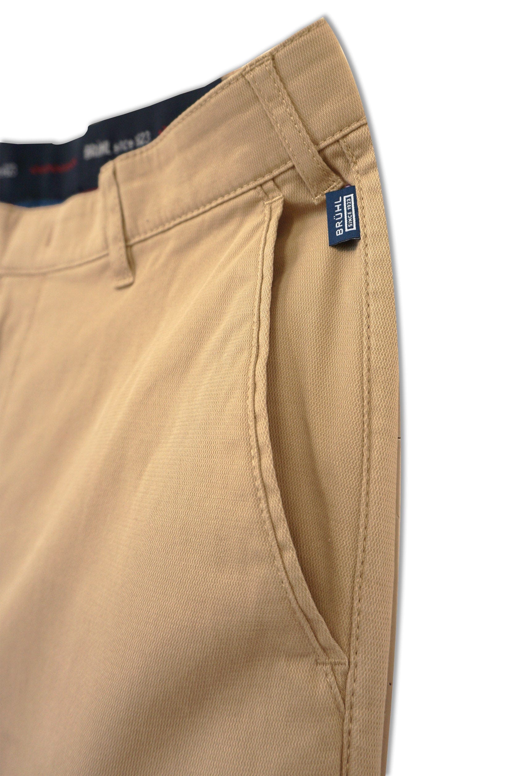 Bruhl Parma B Stretch Cotton Chinos - Beige