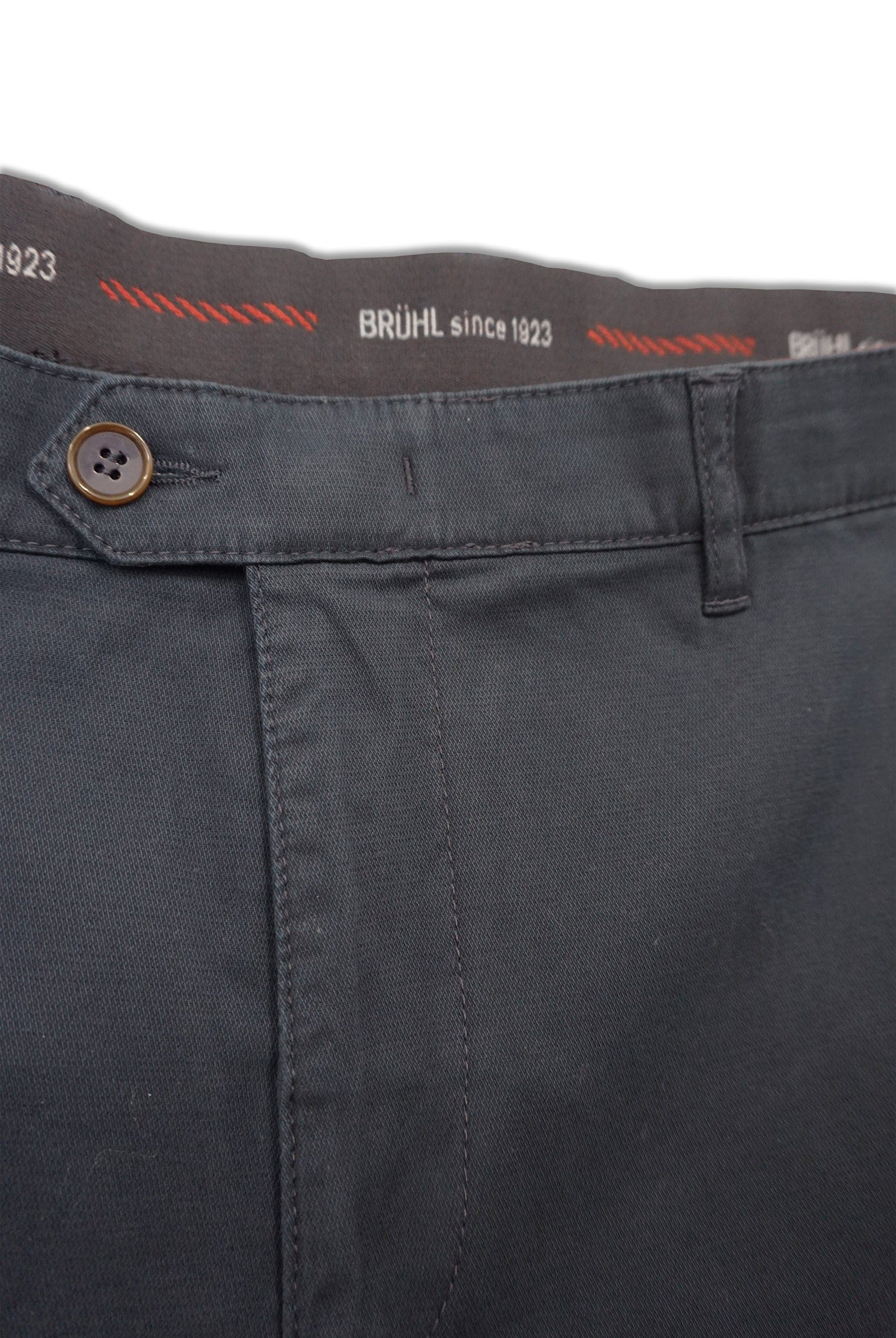 Bruhl Parma B Stretch Cotton Chinos - Marine