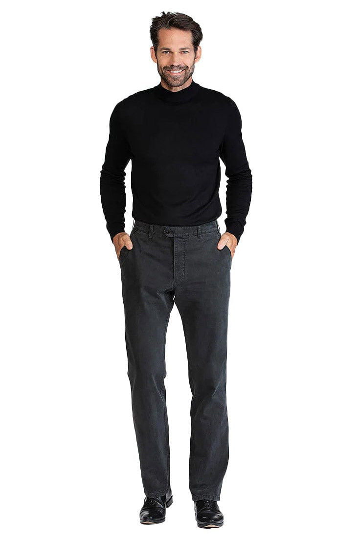 Bruhl Venice B Turn Cotton Stretch Chinos - Anthracite