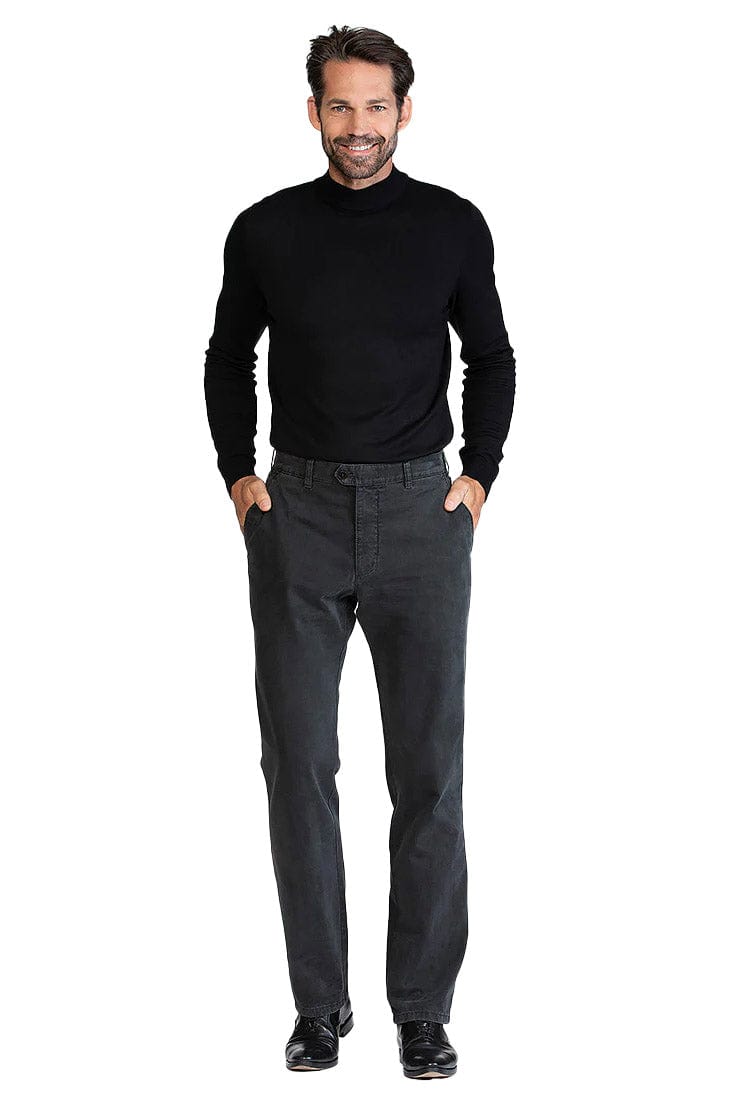 Bruhl Venice B Turn Cotton Stretch Chinos - Anthracite