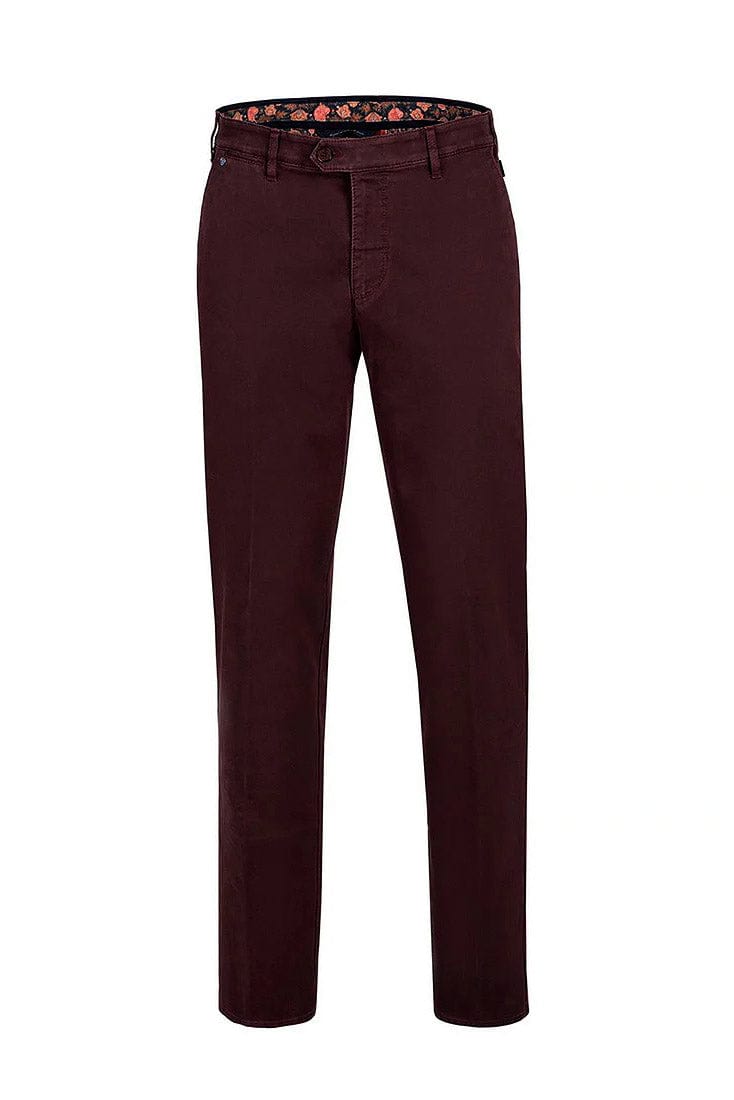 Bruhl Venice B Turn Cotton Stretch Chinos - Wine