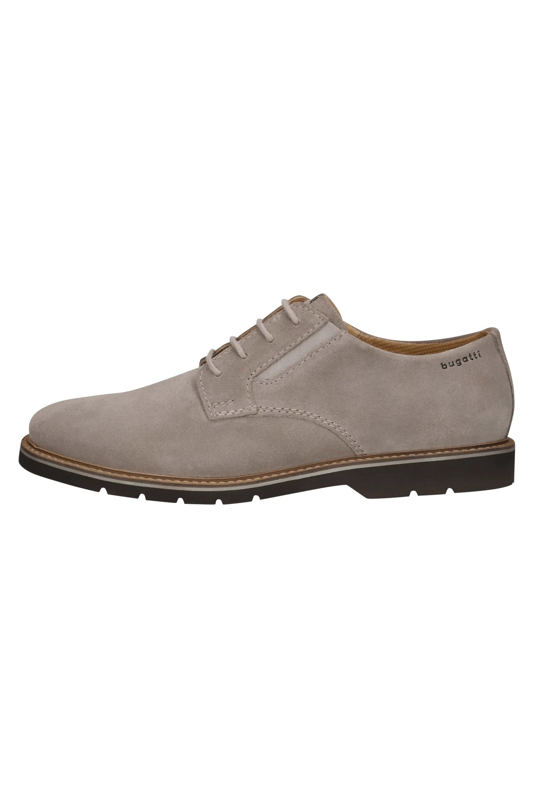 Bugatti Casimiro Comfort Wide Slip-On Suede Leather Shoes - Taupe