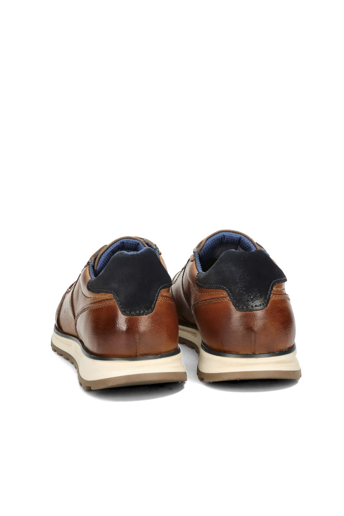 Bugatti Cirino Leather Trainers - Cognac Brown