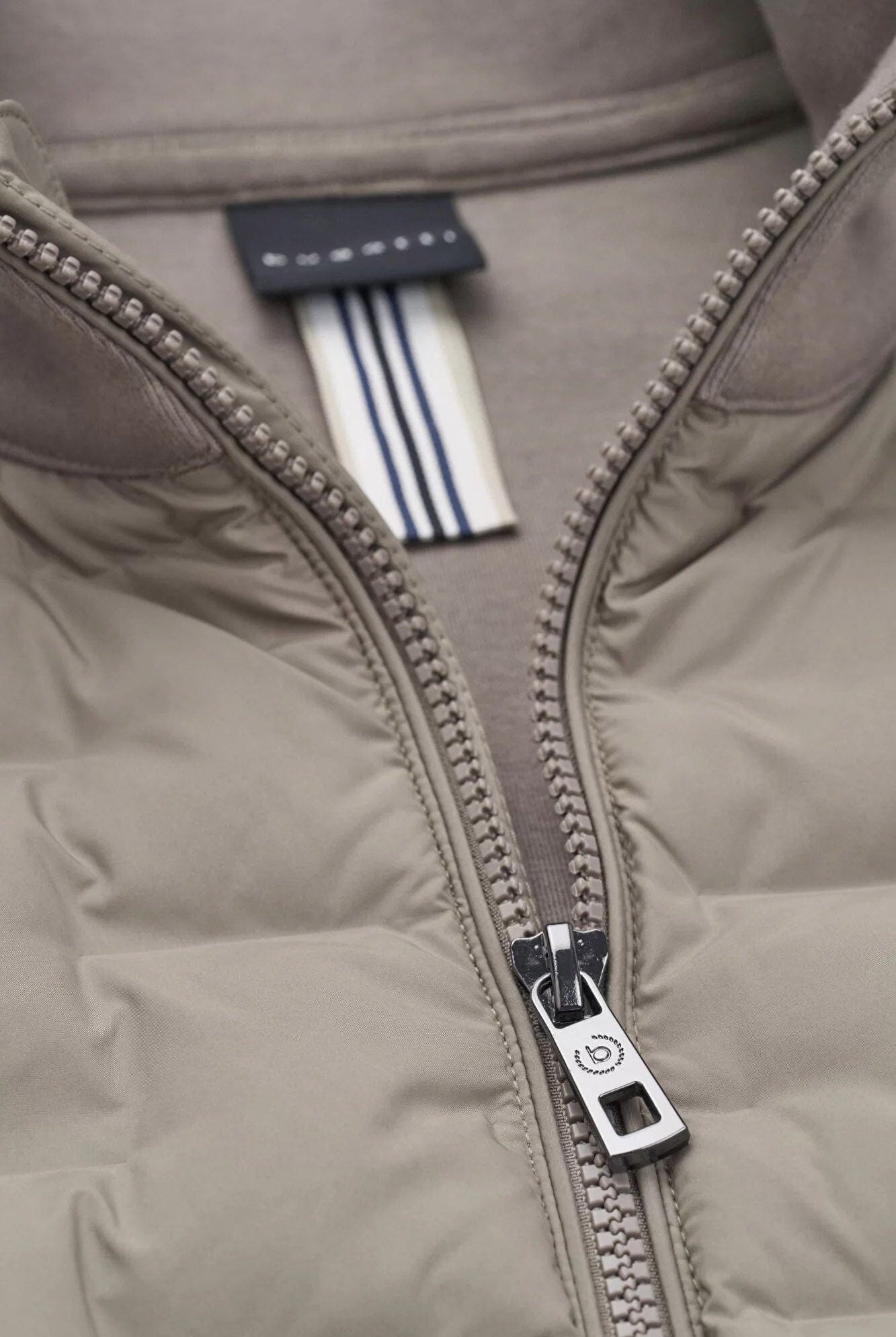 Bugatti Dynamic Quilted Front Knitted Back Jacket - Beige