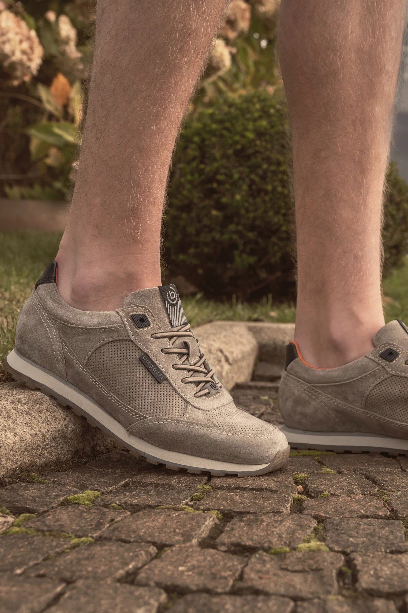 Bugatti Ivar Suede Leather Trainers - Beige