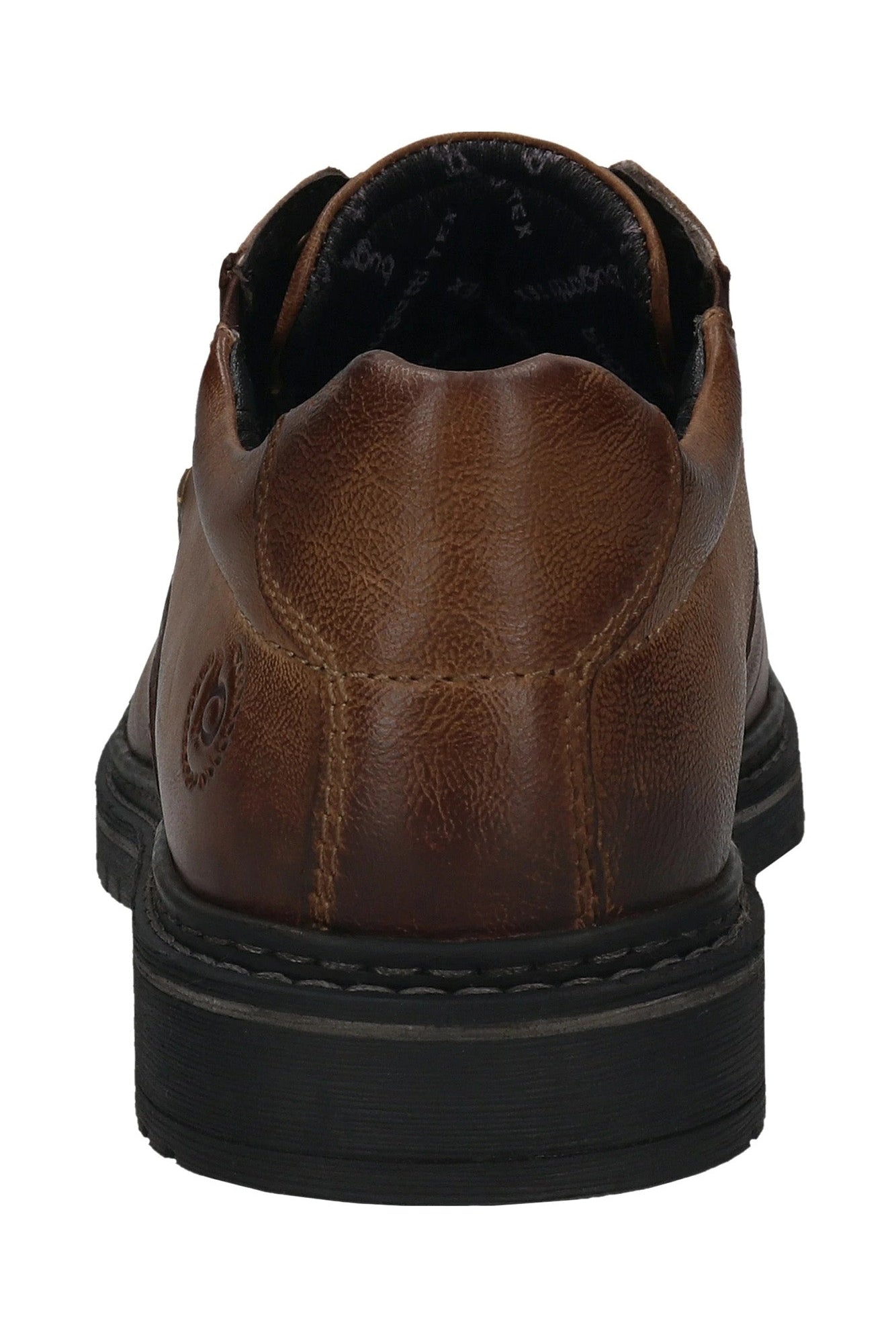 Bugatti Leather Comfort Wide Shoes - Cognac