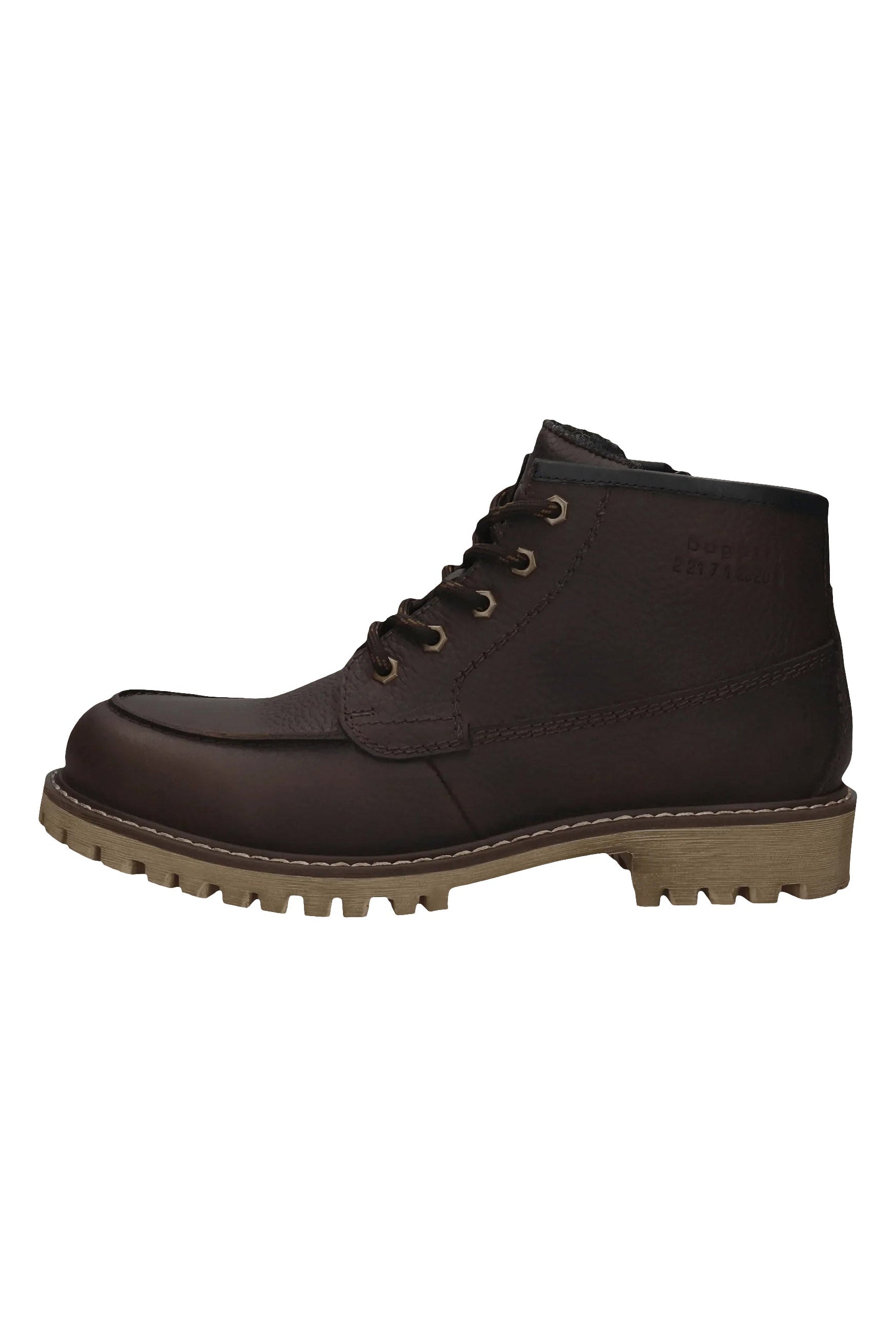 Bugatti Leather Lace-up Boots - Dark Brown
