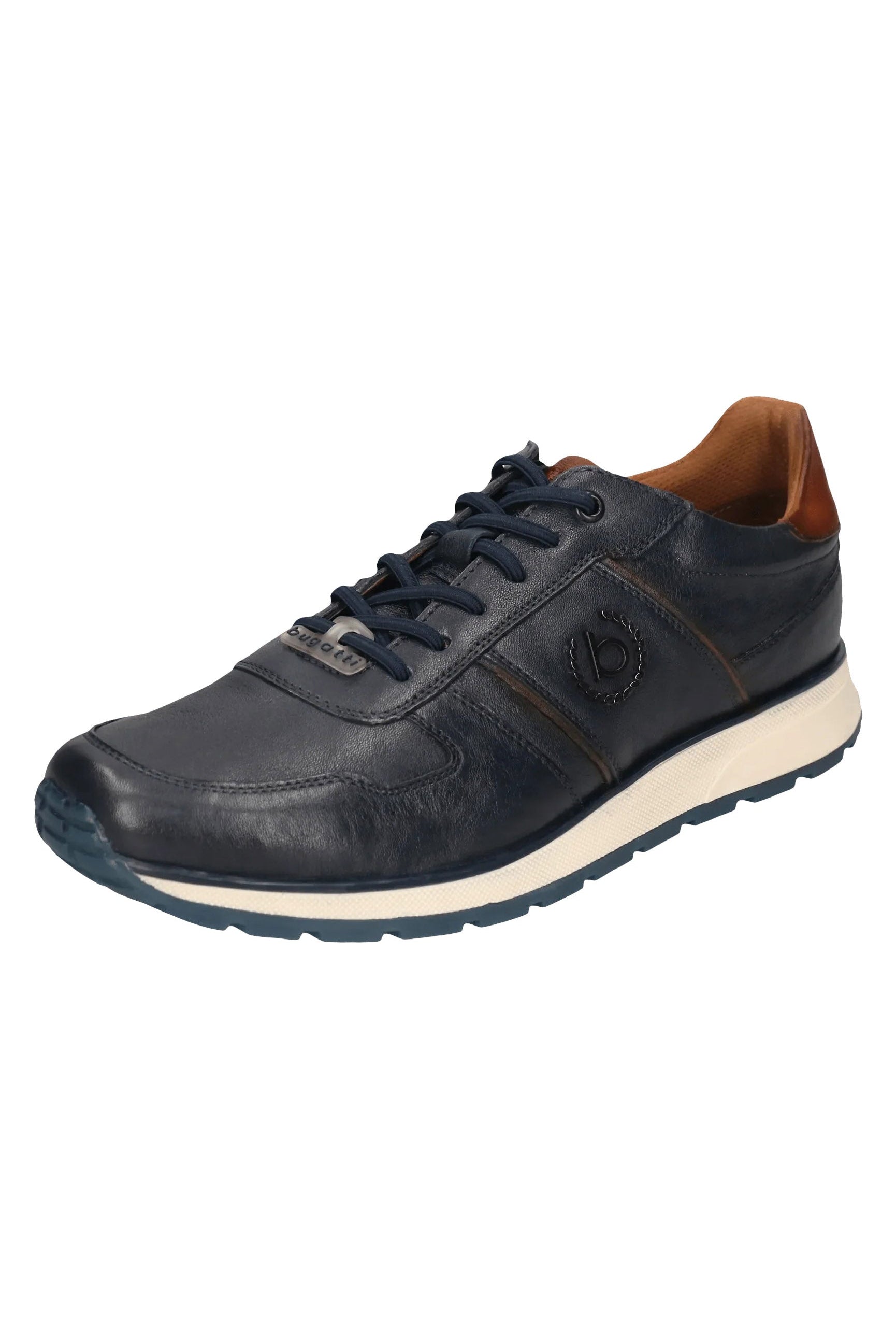 Bugatti Leather Trainers - Dark Navy