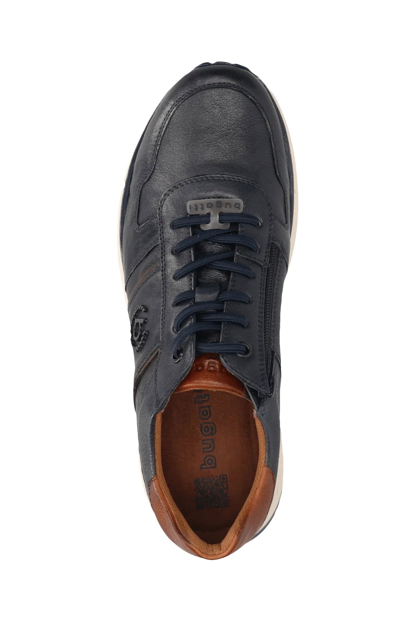 Bugatti Leather Trainers - Dark Navy