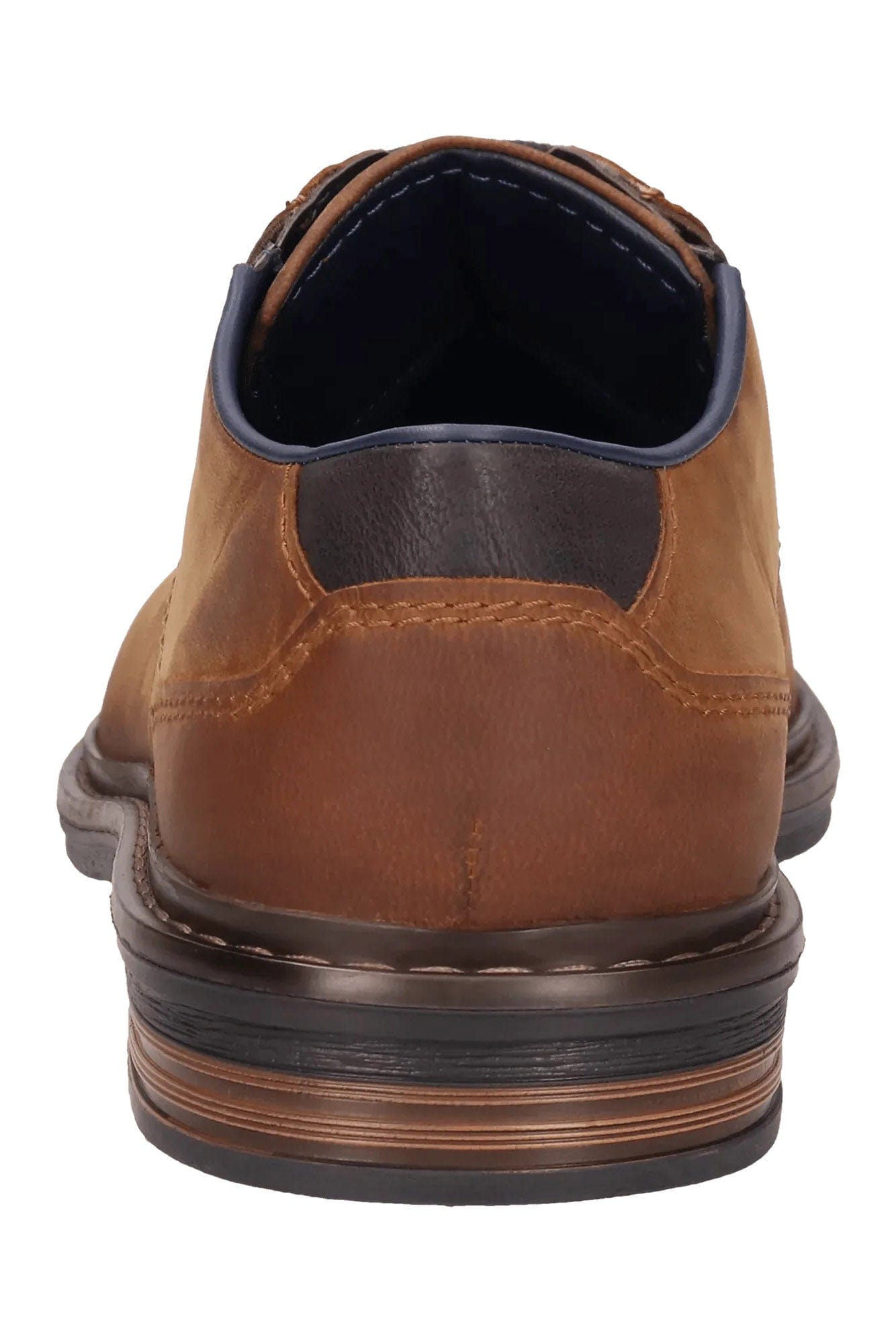 Bugatti Nubuck Leather Comfort Wide Derby Shoes - Cognac