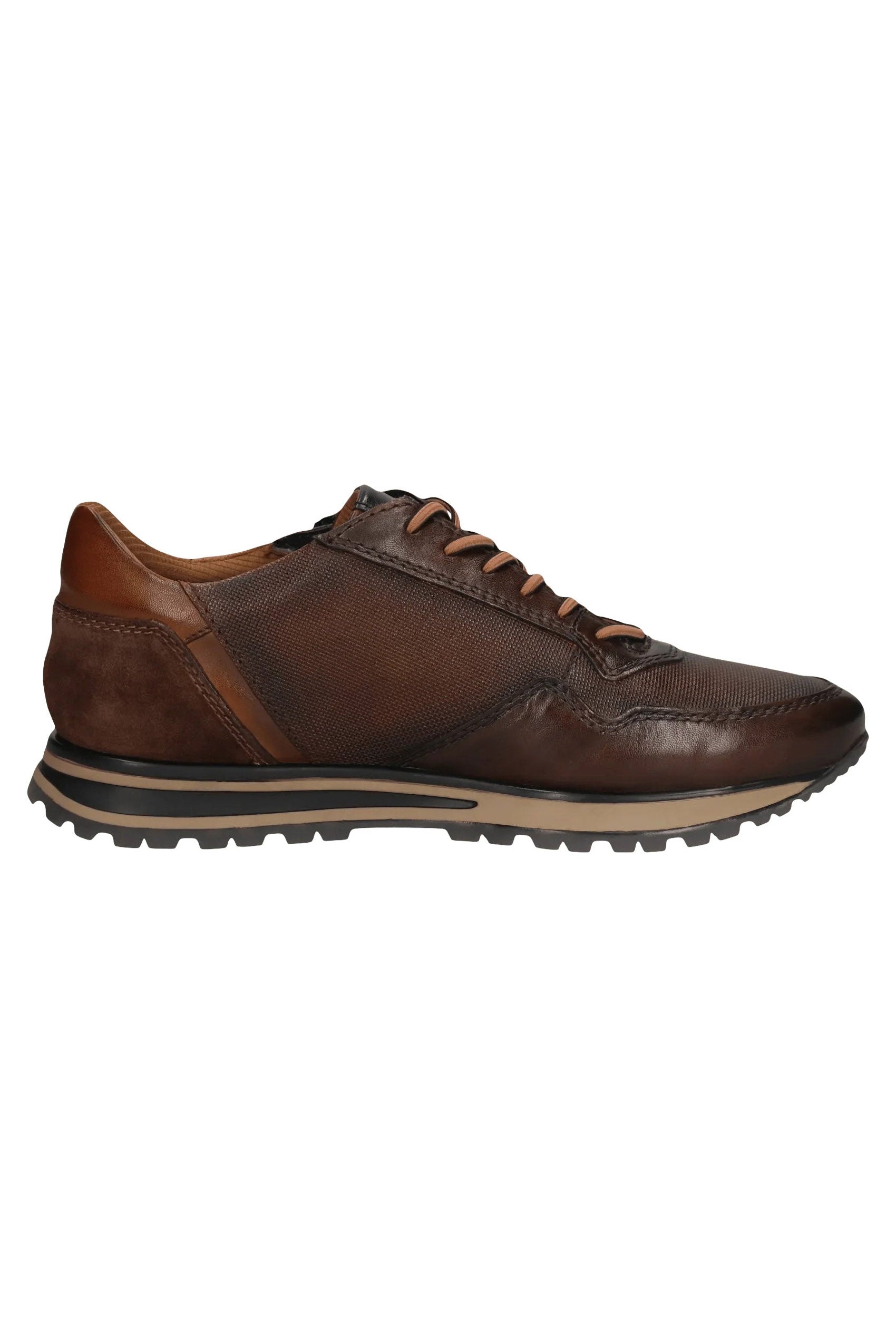 Bugatti Philip Leather Soft Fit Trainers - Brown