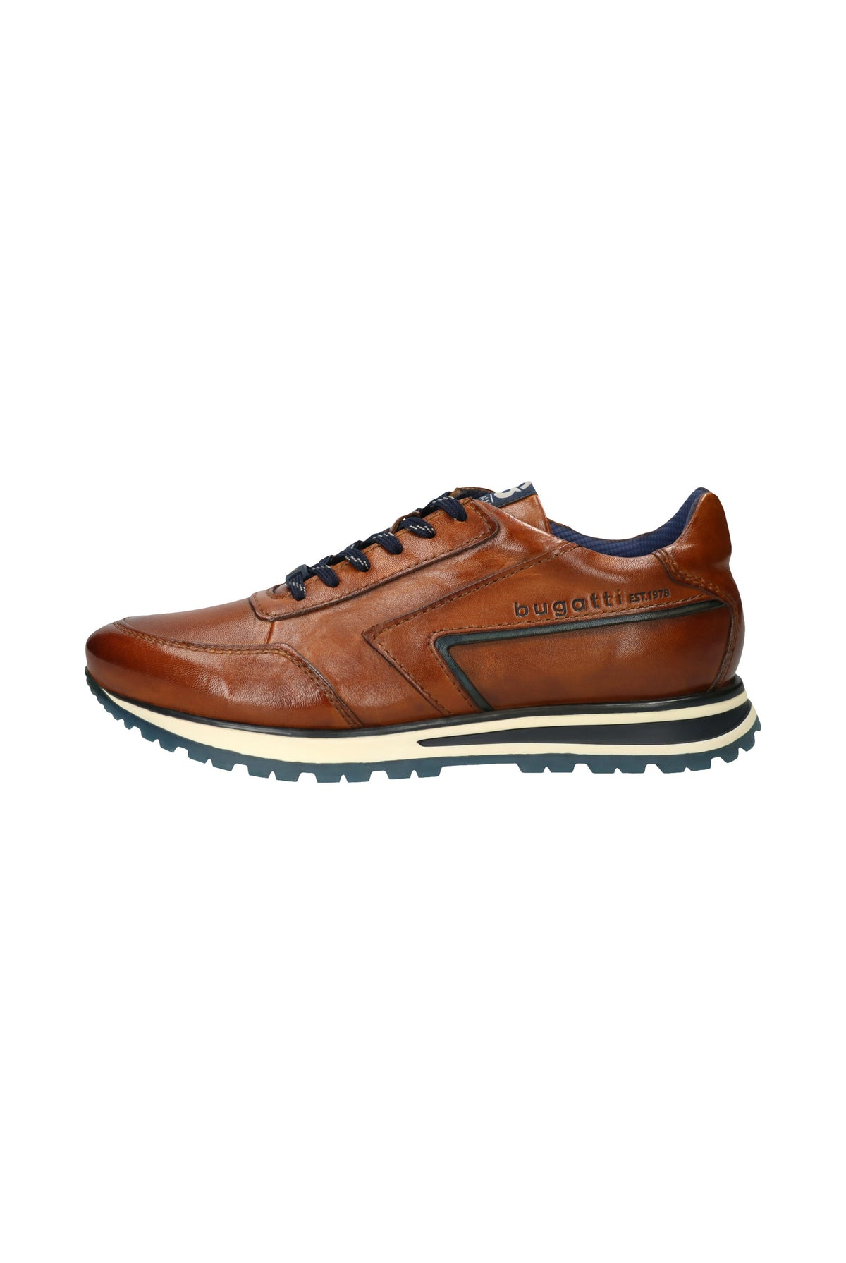 Bugatti Philip Leather Trainer - Cognac