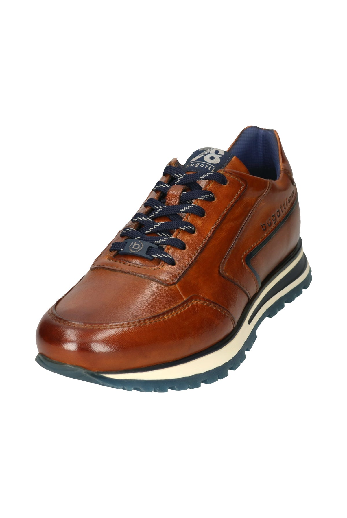 Bugatti Philip Leather Trainer - Cognac