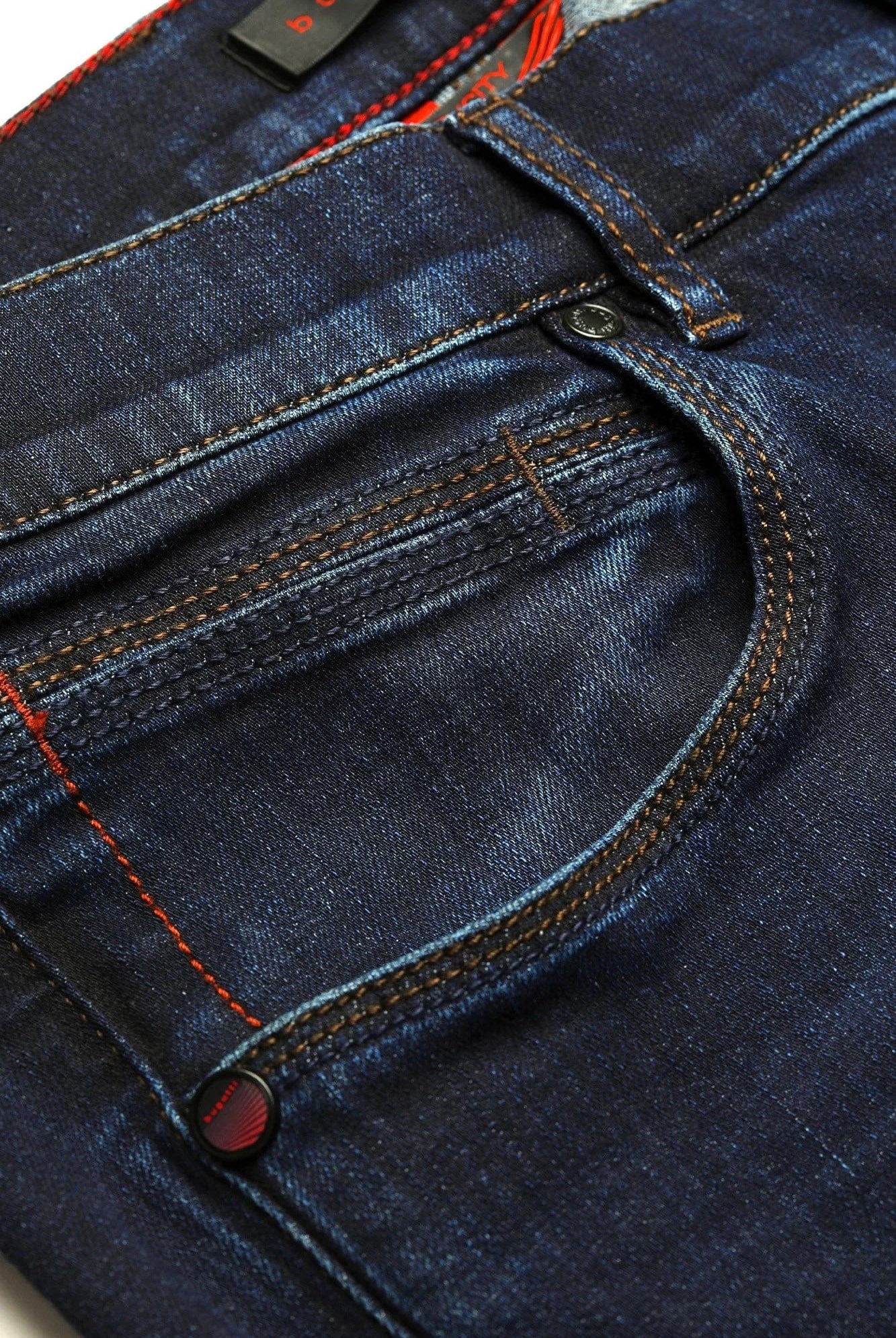 Bugatti Power Stretch Slim Jeans - Navy