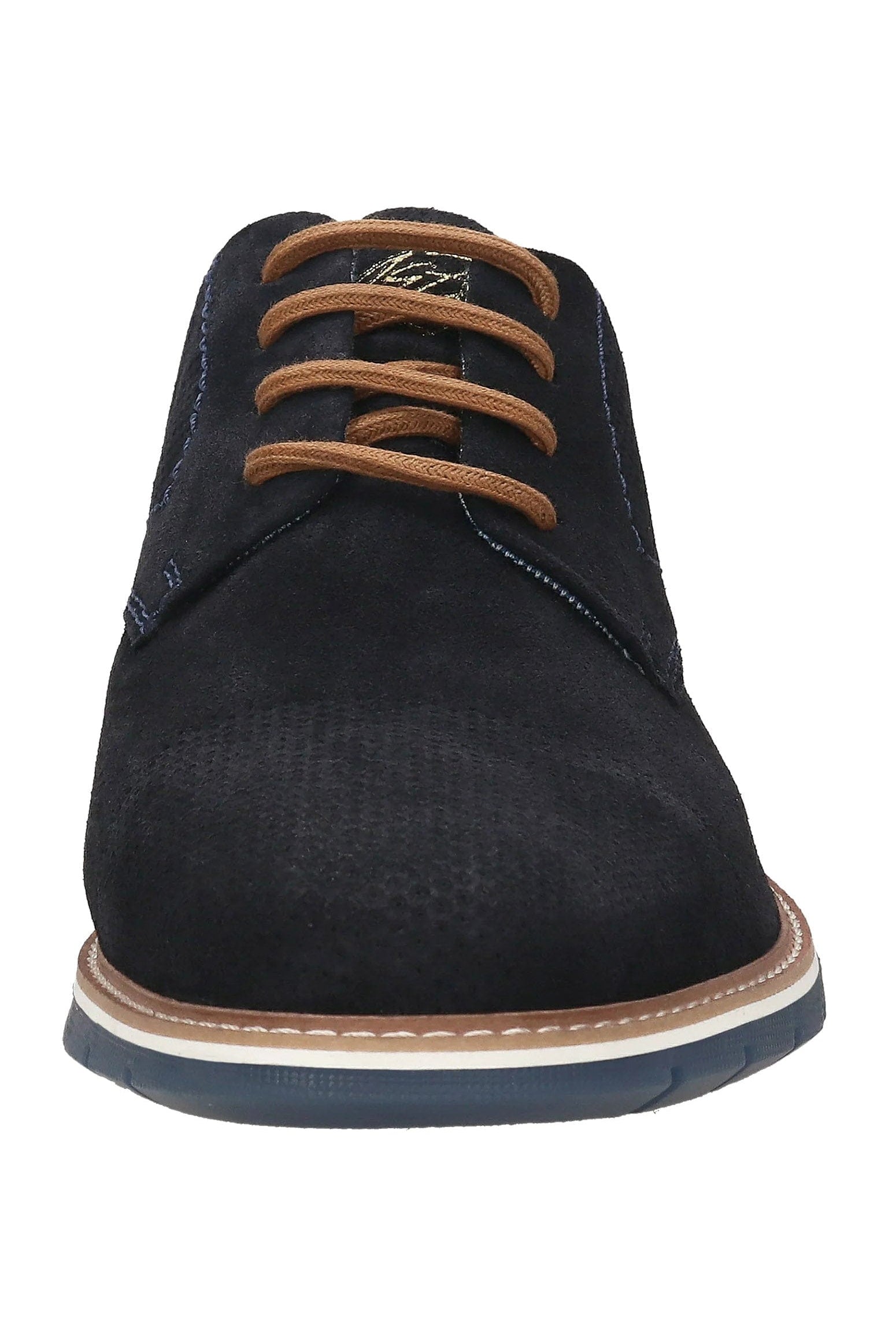 Bugatti Simone Comfort Suede Leather Shoes - Dark Blue