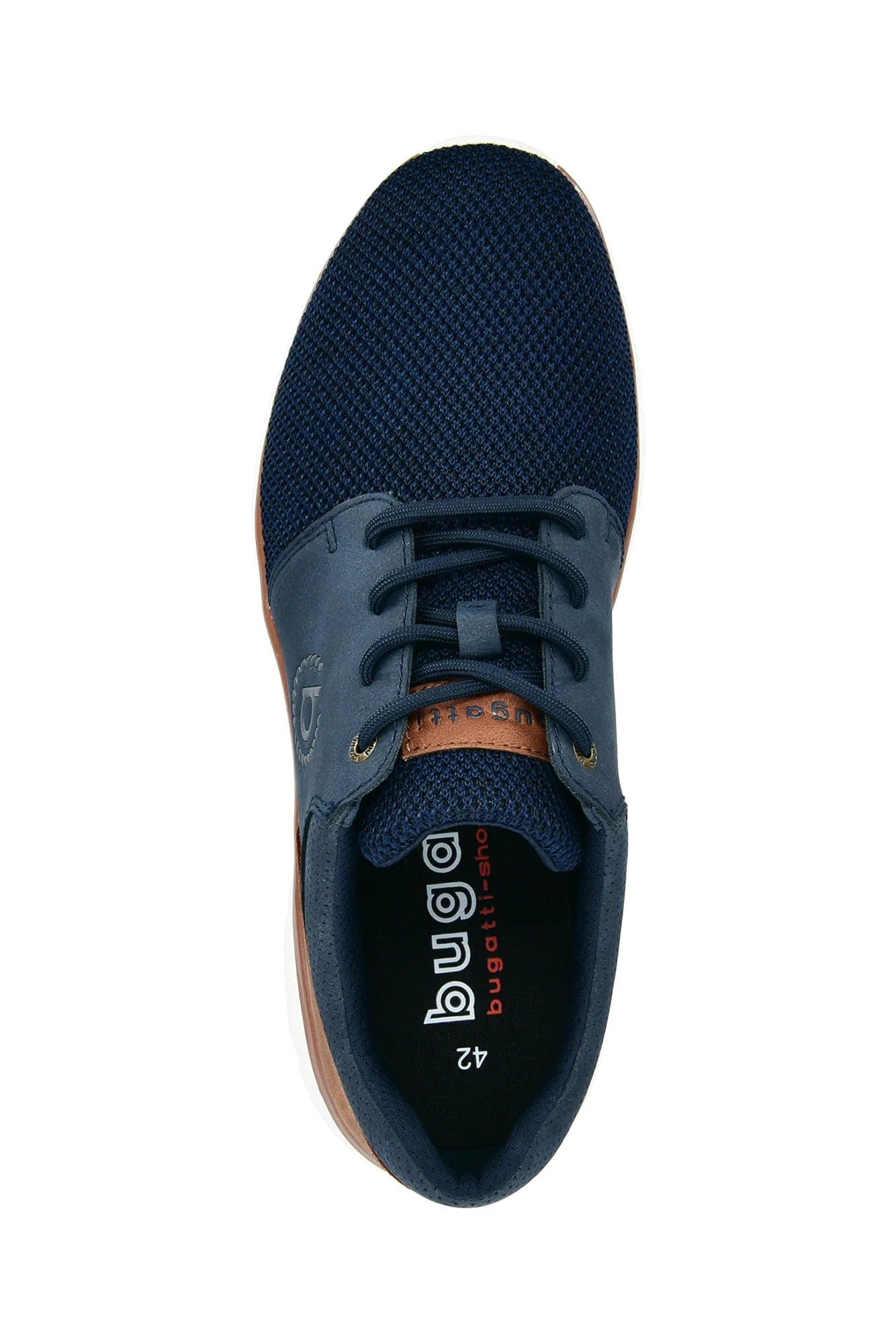 Bugatti Soa Knit Detail Trainers - Dark Blue