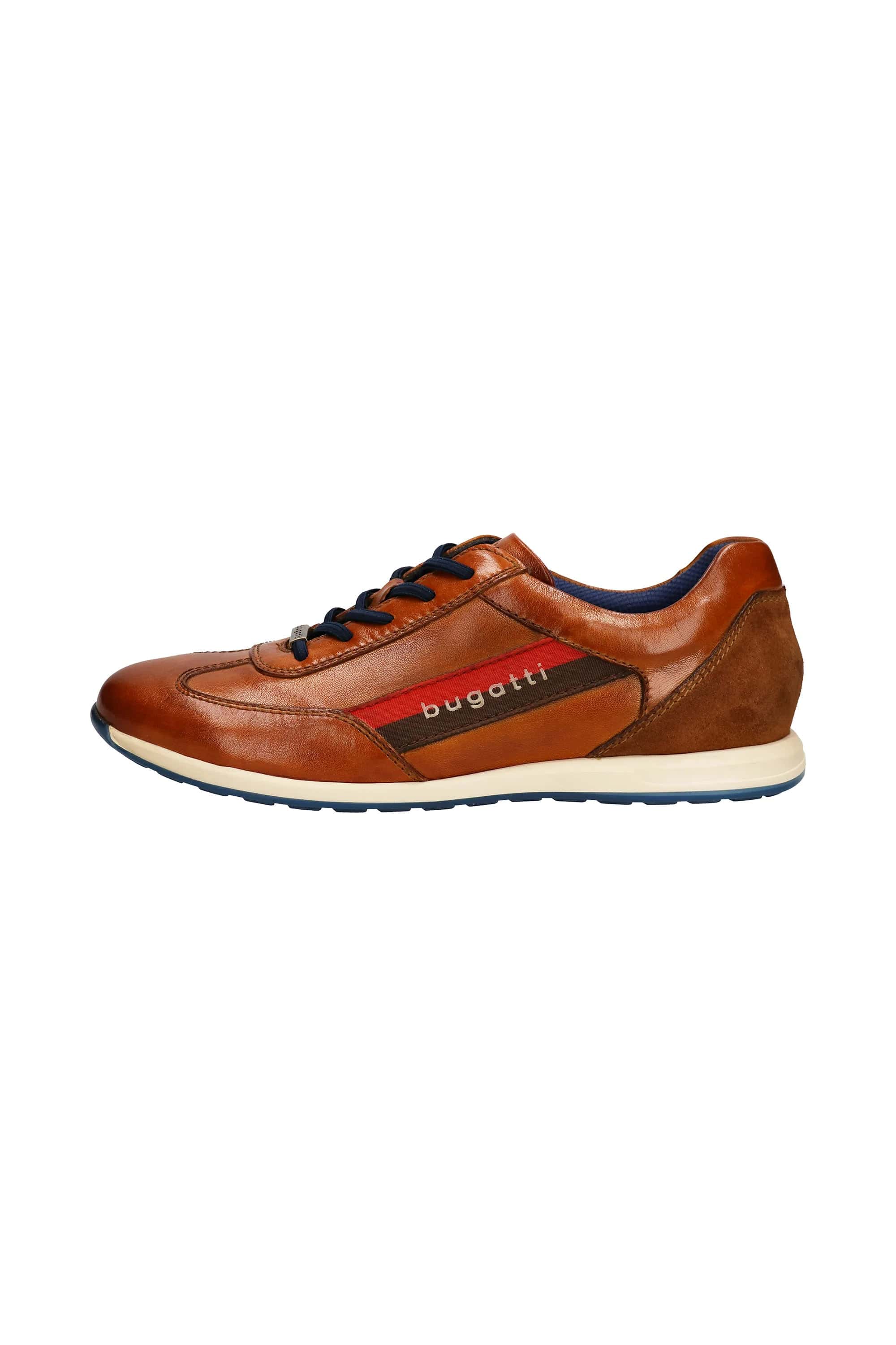 Bugatti Thorello Leather Trainers - Cognac