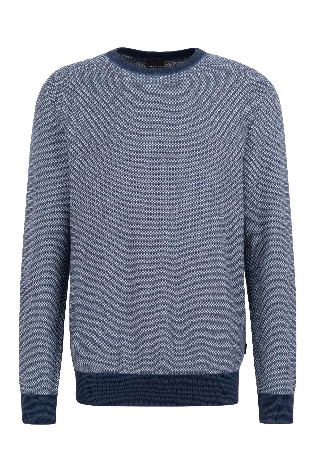 Bugatti Tri Knit Jumper - Navy Blue