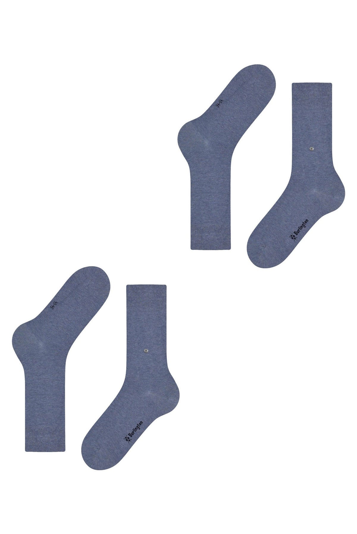 Burlington Everyday 2 Pack Socks - Light Denim 21045_6160_6.5-11 UK