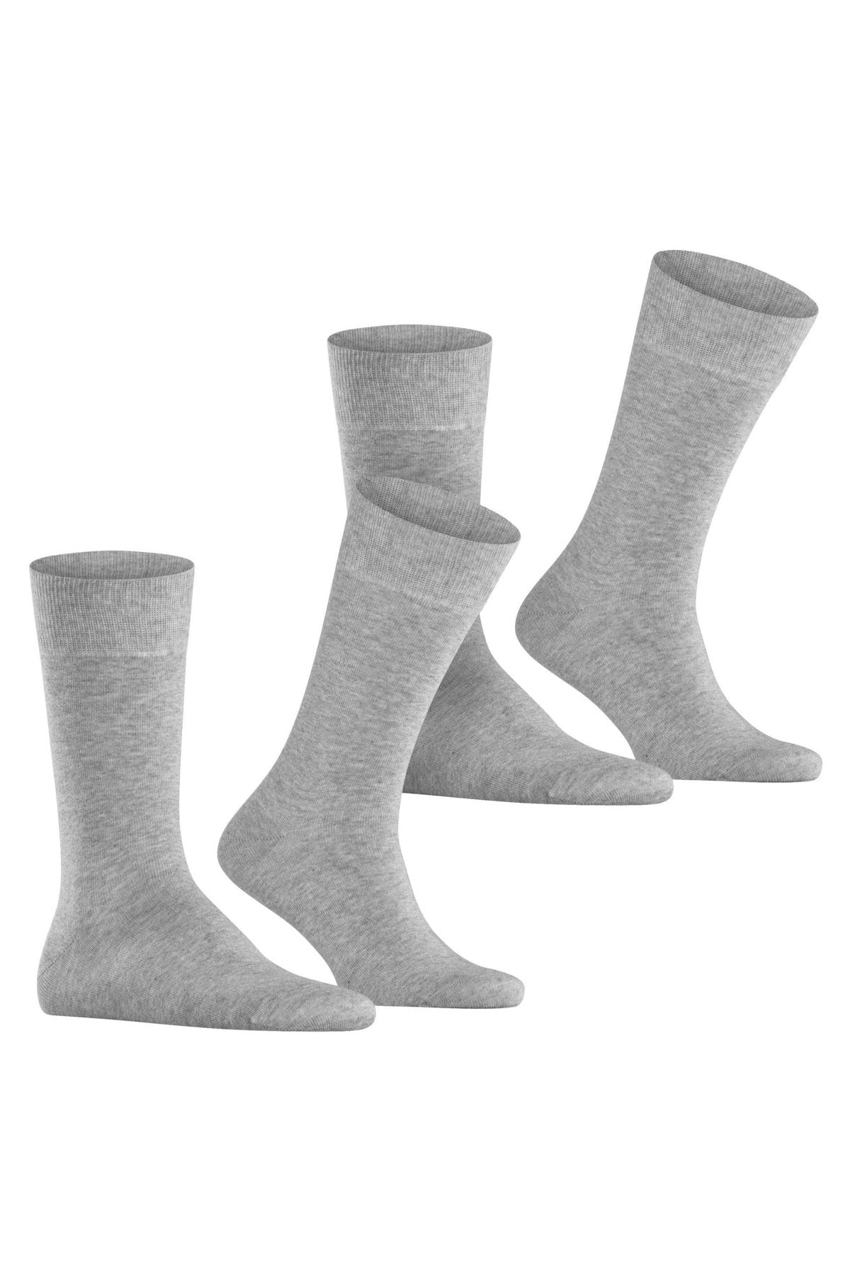 Burlington Everyday 2 Pack Socks - Light Grey 21045_3400_6.5-11 UK