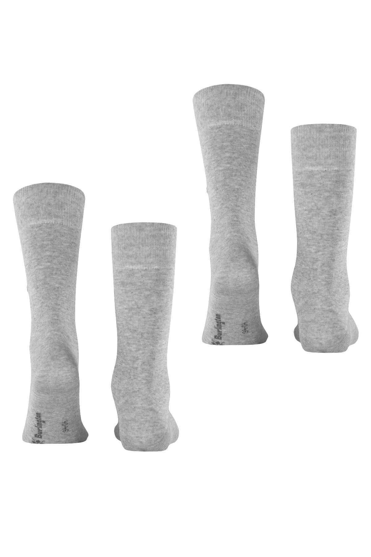 Burlington Everyday 2 Pack Socks - Light Grey 21045_3400_6.5-11 UK