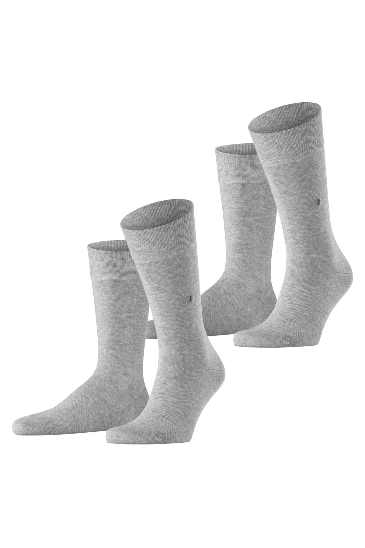 Burlington Everyday 2 Pack Socks - Light Grey 21045_3400_6.5-11 UK