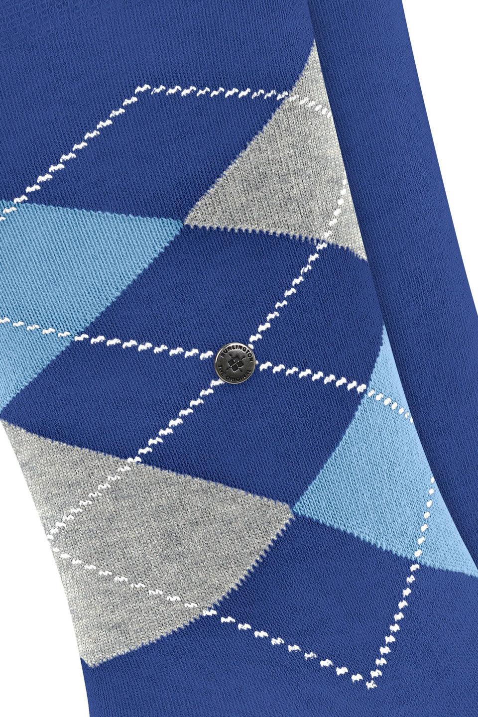 Burlington Everyday Argyle/Plain 2 Pack Socks - Night Blue 21044_6048_6.5-11 UK