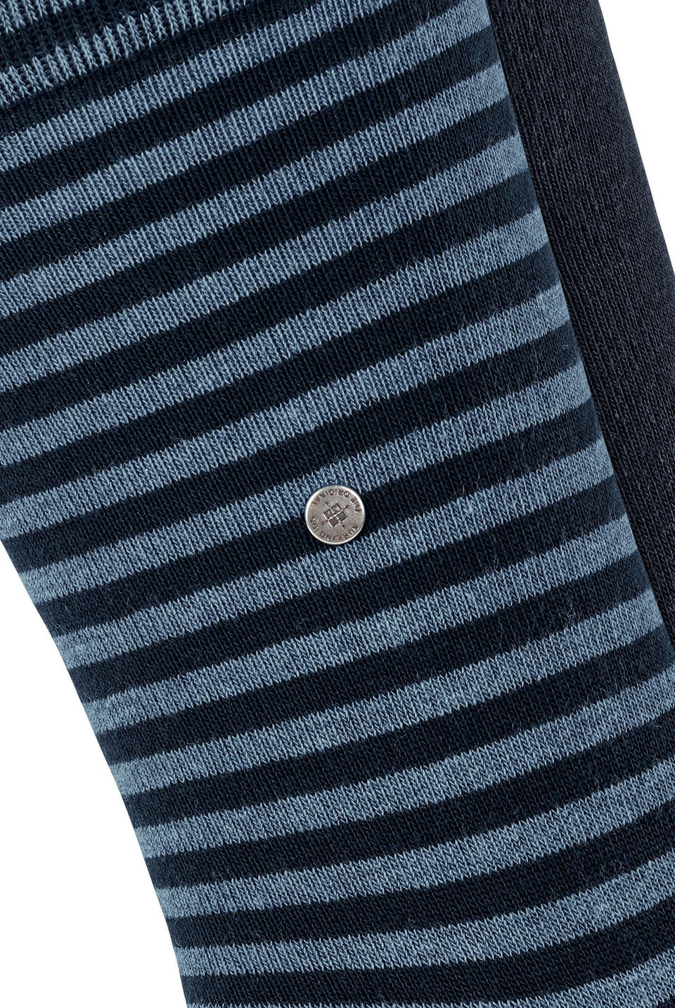 Burlington Everyday Stripe/Plain 2 Pack Socks - Marine 21087_6120_6.5-11 UK