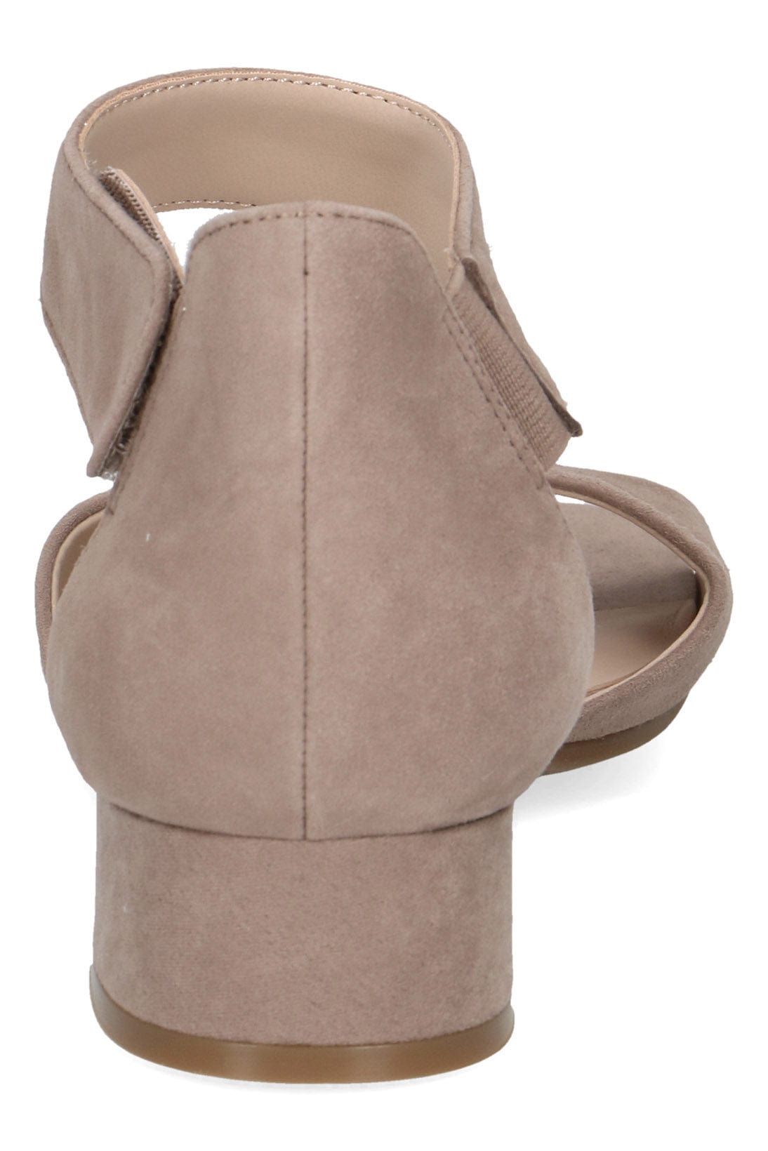 Caprice Block Heel Sandals - Mud Suede