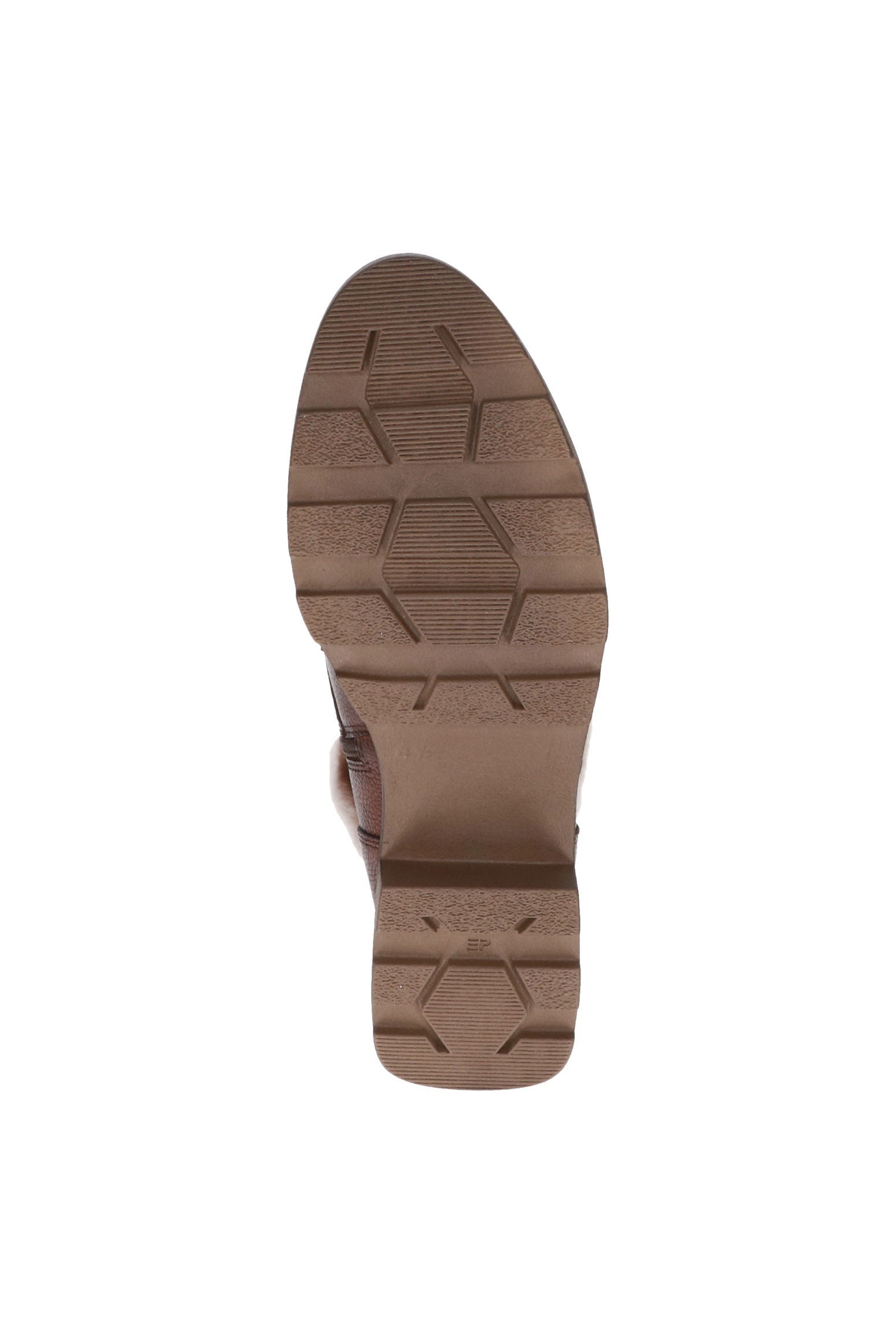 Caprice Faux Fur Cuff Leather Ankle Boots - Cognac Nappa