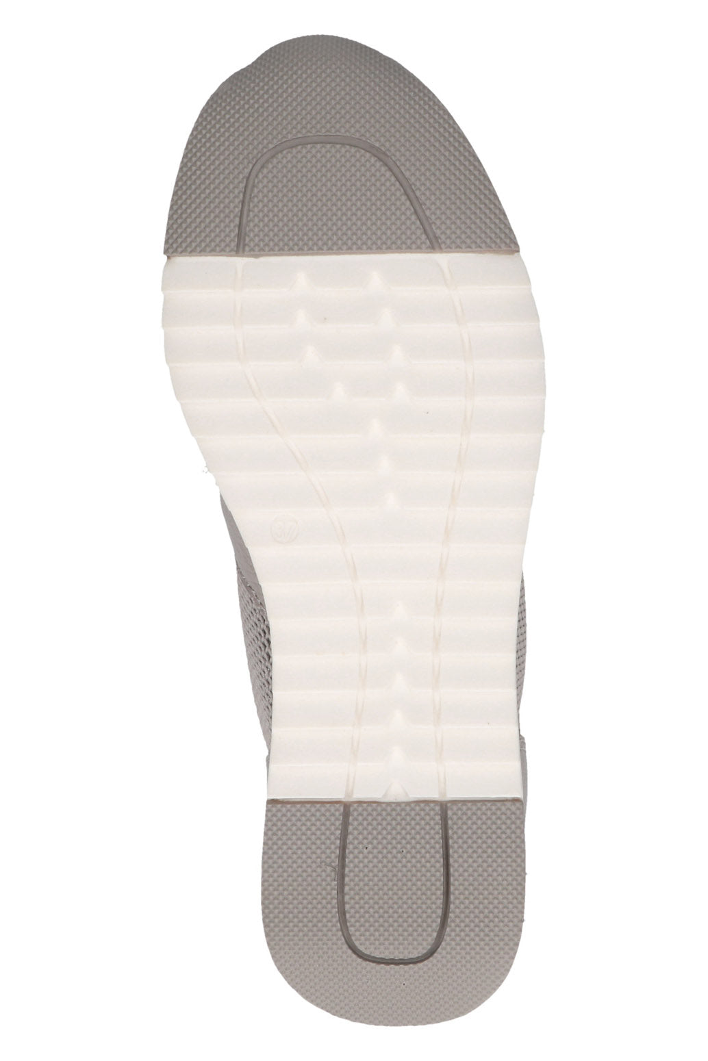 Caprice Flatform Buckle Detail Woven Loafers - Grey Comb