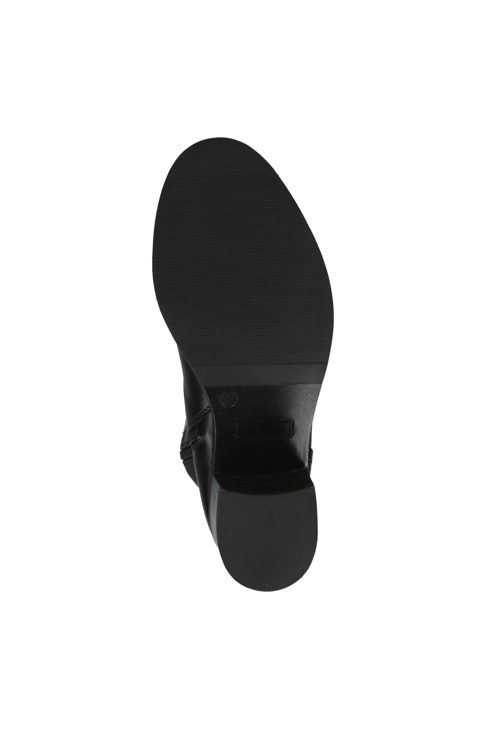 Caprice Knee High Leather Boots - Black Nappa