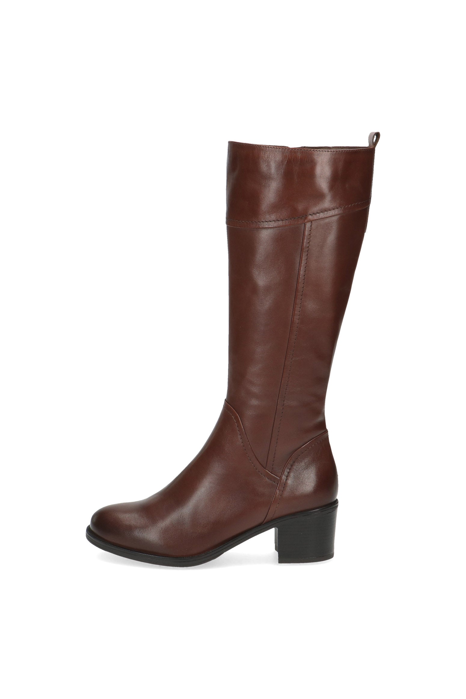 Caprice Knee High Leather Boots - Cognac Nappa